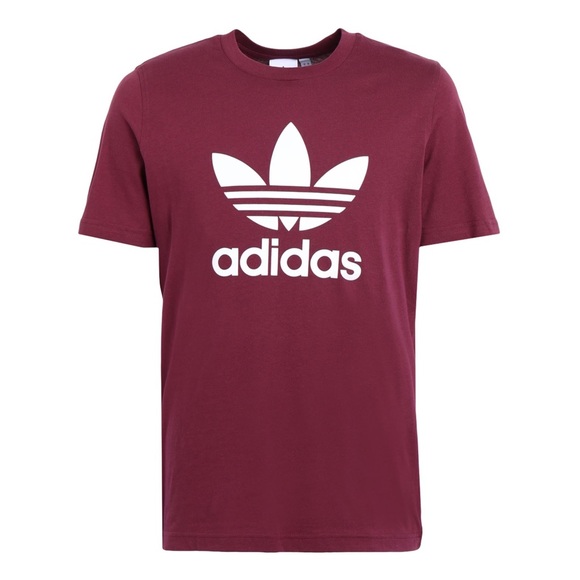adidas Tops - Adidas Classic Trefoil Tee in Maroon size medium
